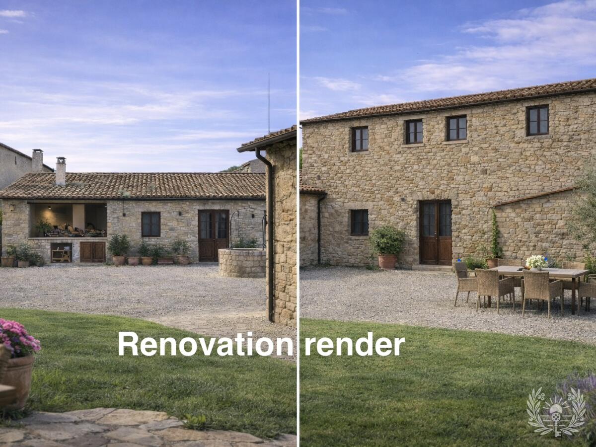 Sardara: Two Stone Houses with a Private Courtyard to Renovate