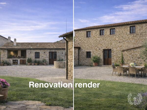 Sardara: Two Stone Houses with a Private Courtyard to Renovate
